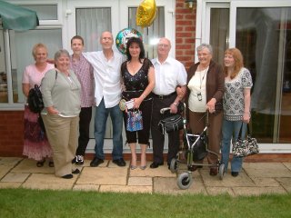 Sheila (George's wife), Marie (nee Dane), young Tommy, Tommy Dane, Gin, George Dane, Gloria and Deb